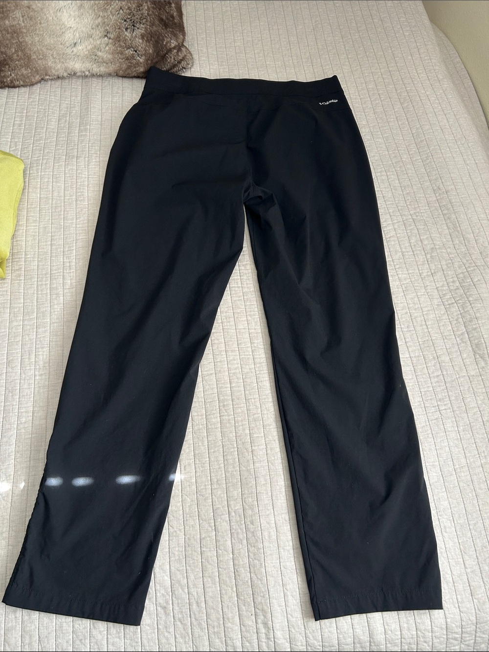 Columbia black nylon pull on outdoor hiking, casual pants XL - Picture 6 of 12